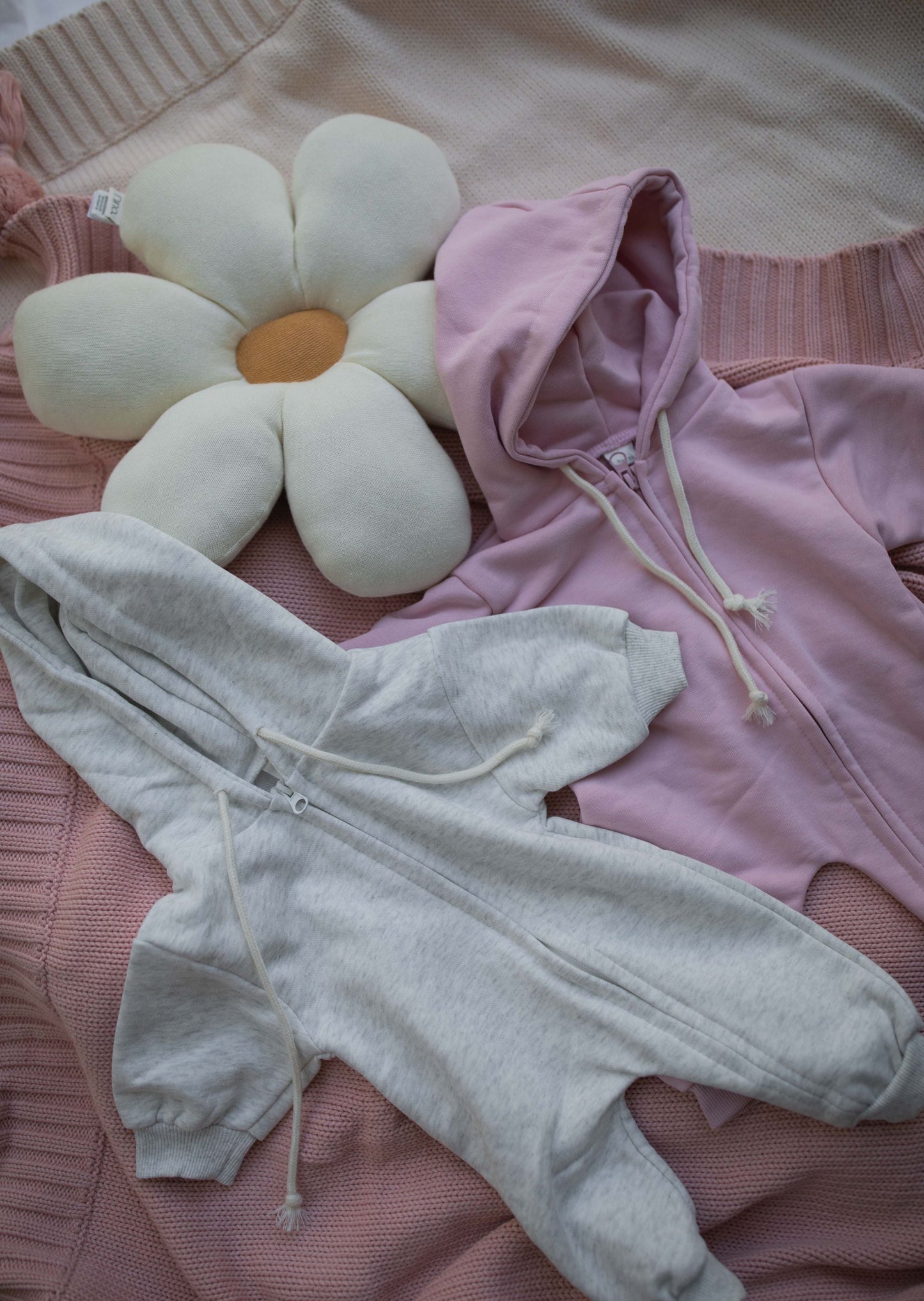 Hooded romper - Pink