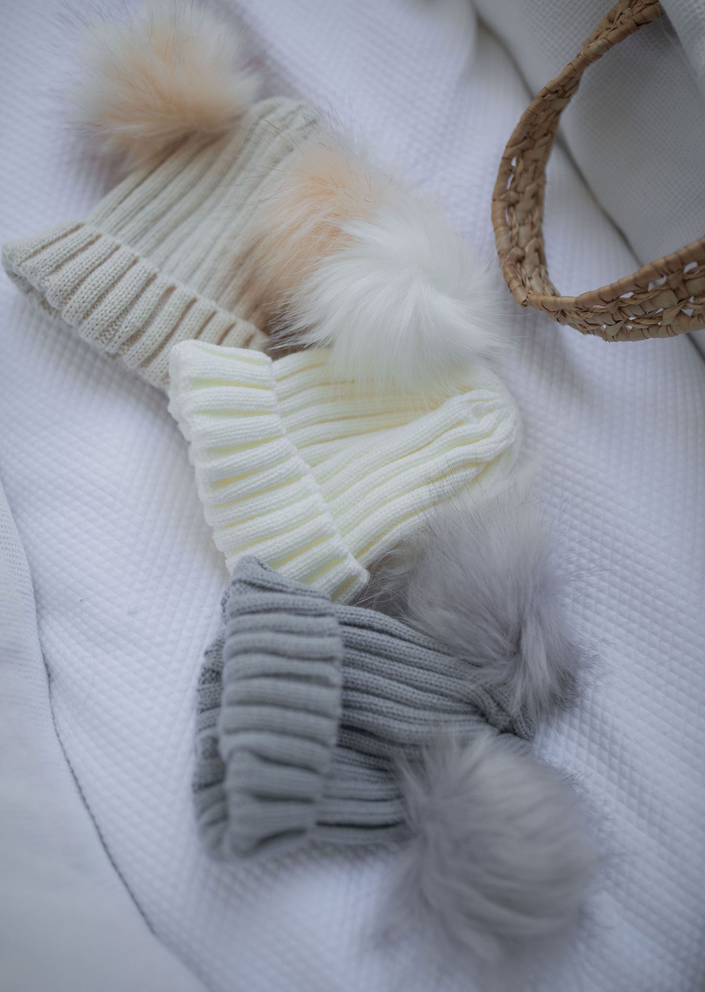 Knit Hat - White